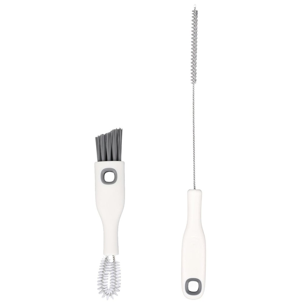 2pcs Cup Lid Cleaning Brush Set, Gap Cleaner & Straw Brush Multifunctional Portable Bottle Cleaning Kit for Baby Bottle Water Cups Sippy Cup Teapot Spout