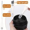 2pcs Cup Lid Cleaning Brush Set, Gap Cleaner & Straw Brush Multifunctional Portable Bottle Cleaning Kit for Baby Bottle Water Cups Sippy Cup Teapot Spout view 3