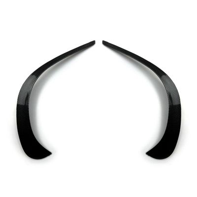 LPWMCFKP Car Front Bumper Spoiler Air Vent Outlets Compatible for Mercedes Benz GLC X253 GLC260 GLC300 2020 2021 (Carbon) ABS Trim Cover Parts