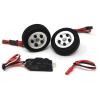 TYXTTGY RC Airplane Electric Brake with 2 Pcs Diameter 45mm Wide 14mm Wheels (3mm /4mm Axle) for RC Model Fixed Wing Accessories(4mm) view 1
