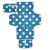 White Dots on Blue Background Reusable Changing pad Covers with Tissue Pocket Travel Changing pad for Baby for Girl & Boy cambiadores de pa?ales para Bebes view 1