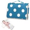 White Dots on Blue Background Reusable Changing pad Covers with Tissue Pocket Travel Changing pad for Baby for Girl & Boy cambiadores de pa?ales para Bebes view 2
