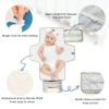 White Dots on Blue Background Reusable Changing pad Covers with Tissue Pocket Travel Changing pad for Baby for Girl & Boy cambiadores de pa?ales para Bebes view 3