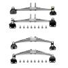 2pcs Metal Suspension Spring Plate Front Rear Leaf Spring Hanger for 1/14 Tamiya RC Dump Truck Scania 770S Volvo Benz LESU Car(C) view 2