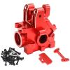 MYHWDRNU RC Car Parts Compatible with Arrma for KRATON for Outcast 1/5 RC Car Upgrade Parts Accessories Metal Front Rear Gearbox Case Housing(Red) view 1