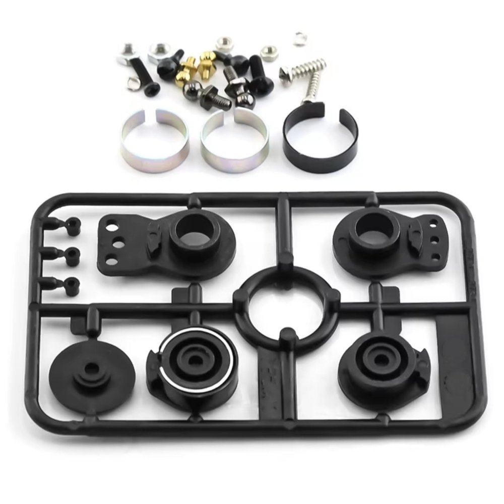 MYHWDRNU RC Car Parts Compatible with Tamiya for TT01 for TT02 XV01 XV02 TD2 TD4 RC Car Upgrade Parts Accessories High Torque Servo Saver W122 50473 51000