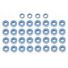 RC Car Parts Compatible with Tamiya for GF02 RC Car Upgrade Modification Replacement Parts Accessories 36pcs Sealed Steel Bearing Kit(Blue) view 1