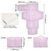 Pink Purple Cute Lace Stripes Reusable Baby Pee Pads with Tissue Pocket Waterproof Pads for Baby with Built-in Pillow cambiadores de pa?ales para Bebes view 4