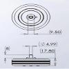 TYXTTGY RC Airplane Electric Brake with 2 Pcs Diameter 60mm Wide 16mm Wheels (4mm/5mm Axle) for RC Model Fixed Wing Accessories(4mm) view 4
