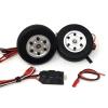 TYXTTGY RC Airplane Electric Brake with 2 Pcs Diameter 50mm Wide 16mm Wheels (4mm /5mm Axle) for RC Model Fixed Wing Accessories(4mm) view 1