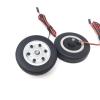 TYXTTGY RC Airplane Electric Brake with 2 Pcs Diameter 65mm Wide 16mm Wheels (4mm/5mm Axle) for RC Model Fixed Wing Accessories(5mm) view 3