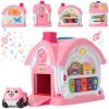 BOBUEXER Toddler Girl Toys 1-2 -Montessori Toys for 1 Year Old Girls,Baby Toys 6-12 12-18 Months, 1st Birthday Girl Gifts,10 in 1 Bilingual Learning Toy with Sound Light view 1