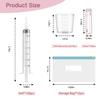 120 Sets 3ml Colostrum Collector Kit Include No Needle Colostrum Syringes with Caps 1mlx120, Stickerx120, 20ml Measuring Cupx4, Ziplock Storage Bagx12 for Breastmilk Collector view 2