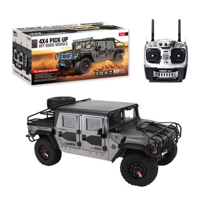 HobbyToki 1/10 US GM Hummer H1 Military Truck 4WD Crawler RTR HG-P415A Pickup Standard Green