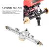 Aluminum Alloy Rear Axle Assembly for Axial SCX24 AXI90081 / AXI00001 / AXI00002 | 1/24 Scale RC Car Upgrade Parts | Sturdy Brass & Aluminum Construction (Silver) view 2