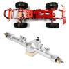 Aluminum Alloy Rear Axle Assembly for Axial SCX24 AXI90081 / AXI00001 / AXI00002 | 1/24 Scale RC Car Upgrade Parts | Sturdy Brass & Aluminum Construction (Silver) view 4
