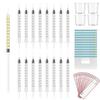 120 Sets 1ml Colostrum Collector Kit Include No Needle Colostrum Syringes with Caps 1mlx120, Stickerx120, 20ml Measuring Cupx4, Ziplock Storage Bagx12 for Breastmilk Collector view 1