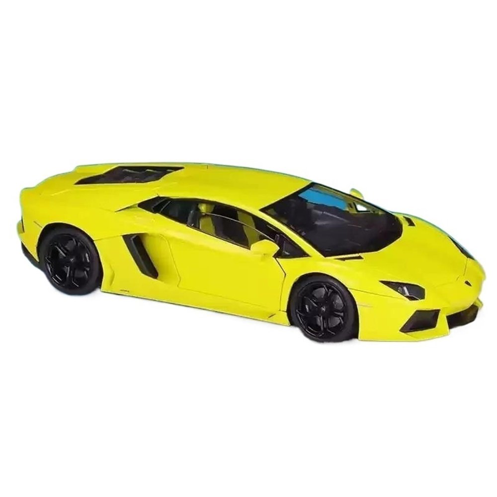 Scale Model Vehicles 1:18 for Lamborghini Aventador Lp700 Supercar Alloy Car Model Large Toy Car Diecast Model(Yellow)