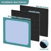 32.5 Inch Mahjong Mat for Table, 3MM Non-Slip & Noise Reduction Gaming Mat with Drawstring Bag, Perfect for Poker, Board Games, Card Games, Tile Games, and Dominoes (Dark Cyan-Pale Blue) view 3