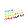 10Pairs 31mm 3mm To 0.8mm Shaft Brushed Motor Replacement Compatible With 614 615 Motors Drone Models Like Inductrix H36(10PAIRS RED) view 2