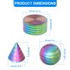 Kinetic Spinning Desk Toys, Fidgets for Anxiety and Stress for Adult Teen Cool-Stuff, Party Gifts for Christmas & Halloween (Circular/Cylindrical/Conical) view 2