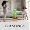 ZGHQHCDRH Baby Toys 0-6 Months Talking Toy 120 English Songs,Singing Dancing Musical,Tummy Time Mimicking Talk Boys Girls Interac tive Gift Baby Cactus Toy view 3