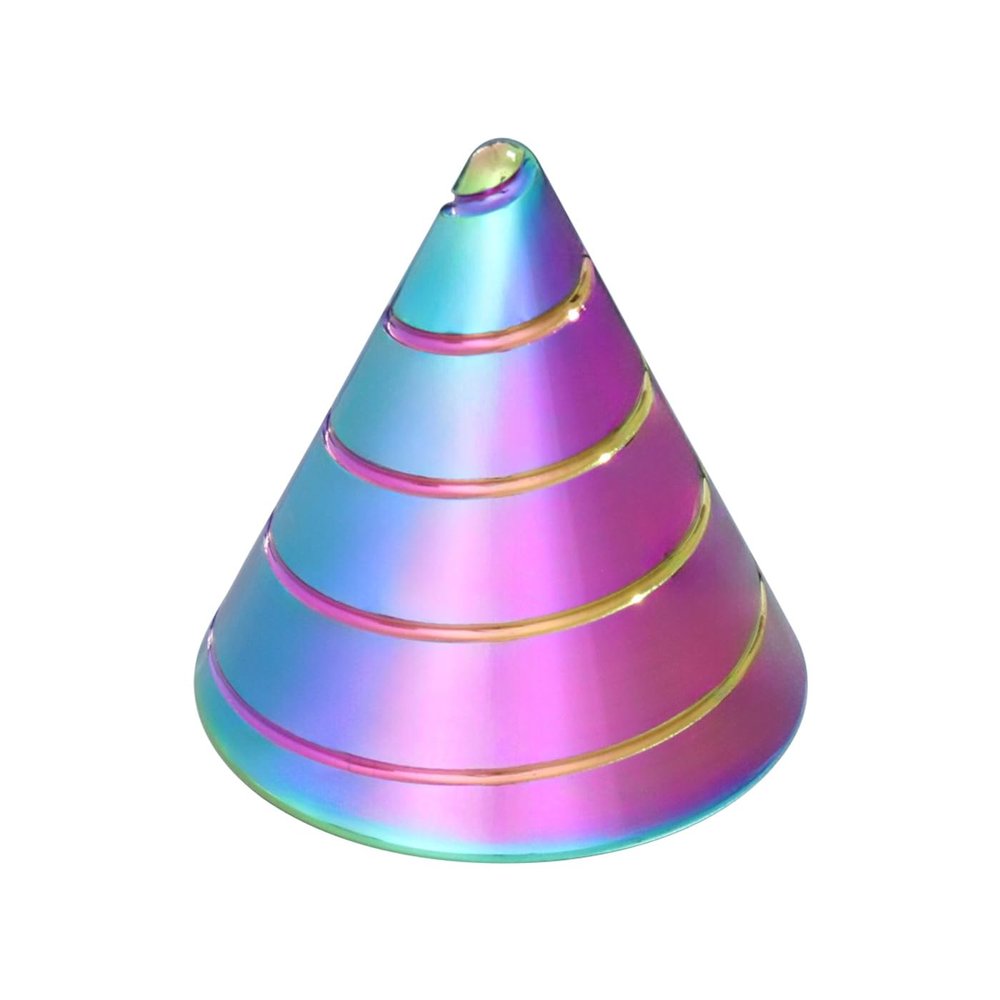 Kinetic Spinning Desk Toys, Fidgets for Anxiety and Stress for Adult Teen Cool-Stuff, Party Gifts for Christmas & Halloween (Conical)
