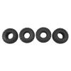 Rc car Tires Wheels Rims Compatible with Axial for SCX10 90046 for SCX10 AXI03007 for Traxxas D90 1/10 RC Crawler Car Parts 4PCS 110MM 1.9 Rubber Wheel Tire Tyres view 2