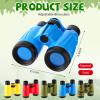 Foilswirl 12 Set Binocular Compass Magnifying Glass Set Christmas Birthday Gift Small Telescope Binocular with Whistle Bag for Outdoor Exploring Stocking Stuffer(Colorful,Camouflage) view 3