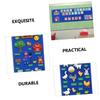 JEWEDECO 1Set Felt Board Wall Hanging Visual Routine Chart Schedule Chart for Learning Daily Activity Board for Home School for Preschool and Storytelling view 3