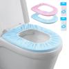 20 Pack Disposable Toilet Seat Cover Waterproof Non-Woven Fabric, Disposable Toilet Seat Covers for Travel, Disposable Seat Covers for Outing Hotel Hospital Public Toilet (Blue+Pink) view 1