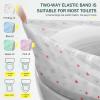20 Pack Disposable Toilet Seat Cover Waterproof Non-Woven Fabric, Disposable Toilet Seat Covers for Travel, Disposable Seat Covers for Outing Hotel Hospital Public Toilet (4 Colors) view 2