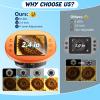 1000X Handheld Microscope for Kids, 4K 2.4" Screen Digital Kids Microscopes with 12 Slides, Portable Edu Toys Gifts for Age 3 4 5 6 7 8 9 10 11 12 Year Old Boys Girls Children Students(Orange) view 2