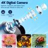 1000X Handheld Microscope for Kids, 4K 2.4" Screen Digital Kids Microscopes with 12 Slides, Portable Edu Toys Gifts for Age 3 4 5 6 7 8 9 10 11 12 Year Old Boys Girls Children Students(Orange) view 3