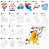 Do-to-Dot Game Pad, 30 Reusable & Erasable Number Connecting Games, Dry Erase Animal/Castle/Ship Dot to Dot Workbook for Kids, Educational Toy for Road Trip, Airplane & Car Travel Activities view 1