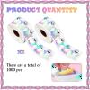 1000Pcs Holographic Halloween Ghost Stickers Roll - Waterproof Self-Adhesive Decals for Envelope Journal Decor, Party Supplies view 2