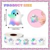 1000Pcs Holographic Halloween Ghost Stickers Roll - Waterproof Self-Adhesive Decals for Envelope Journal Decor, Party Supplies view 3