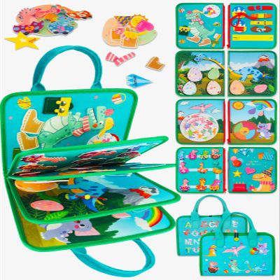 ZEROMX Montessori Busy Board for Toddlers 2-4 Years Old | Sensory Learning Toys for 2 Year Old Boys | Airplane Car Travel Busy Book, Educational Activities Toy for Birthday