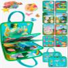 ZEROMX Montessori Busy Board for Toddlers 2-4 Years Old | Sensory Learning Toys for 2 Year Old Boys | Airplane Car Travel Busy Book, Educational Activities Toy for Birthday view 1