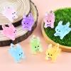 12 Pieces Luminous Mini Dog Resin Animals for Dollhouse Fairy Garden Birthday Decorations view 2