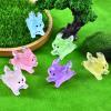 12 Pieces Luminous Mini Dog Resin Animals for Dollhouse Fairy Garden Birthday Decorations view 4