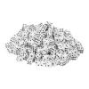 uxcell 300Pcs Mini Dice, 8mm/0.31" Acrylic Tiny Six Side Game Dot Square Dice Bulk for Table Board Game Party Activities, White/Black view 1