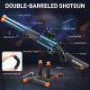 Bugrtey Toy Gun Double Barrel Shotgun Toy, Gun Toys with 60 Soft Bullet Darts, Toy Foam Blaster Foam Dart Blaster with Scope Christmas Halloween Birthday Gifts view 2