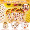 39 Pcs Thanksgiving Party Bingo Game for Adults Kids 24 Players Turkey Shaped Bingo Game Cards with Reward Stickers for Family Friends Students Large Group Activities Fall Autumn Festival Party Favors view 4