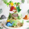 13Pcs Dinosaur Cake Toppers Dinosaur Cake Decorations with Happy Birthday Cake Topper for Dinosaur Baby Shower Birthday Party Supplies view 3