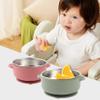 3Pcs Baby Bowls with Suction, Stainless Steel Toddler Bowls with Removable Silicone Sleeve, Heat Resistant & Drop-Proof Baby Essentials Toddler view 3