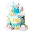 17Pcs Under The Sea Cake Toppers Under The Sea Cake Decorations with Sea Turtle Cake Topper for Sea Ocean Animal Theme Birthday Party Supplies view 1