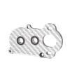 MIXVZARF RC Car Center Gearbox for LCG for Axial AR44 AR45 for Vanquish H10 F9 F10 35g Carbon Ultralight Transmission 48P Tiny RC Gearbox Straight Axle for Element for Enduro(Silver,Motor Plate) view 1