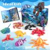 12 Pack 3D Printed Animal Toys, Desk Pets Sea Animal Toys with Educational Booklet for Kids Age 3 4 5 6 7 8, Ocean Animals Figurines Fidget Toy Birthday Gifts Office Desktop Home Decoration view 4