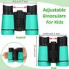 Hiboom 16 Set Kids Binoculars Bulk Shockproof Folding Children Mini Compact Binoculars Compass Magnifying Glass for 3-12 Years Boys Girls Kids Bird Watching Camping Outdoor Play view 2